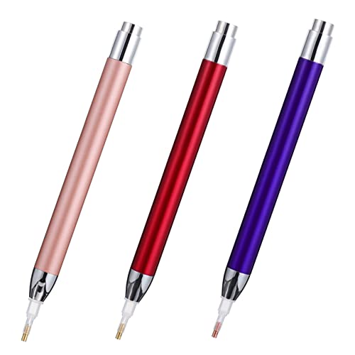 WEKAMOS 3 Stück Teiliges Leuchtender Diamant Malstift für DIY Kunst Werkzeug für Perlen und Strass Tragbar und Einfach zu Bedienen WEKAMOS 3 Stück Teiliges Leuchtender Diamant Malstift für DIY Kunst Werkzeug für Perlen und Strass Tragbar und Einfach zu Bedienen von WEKAMOS