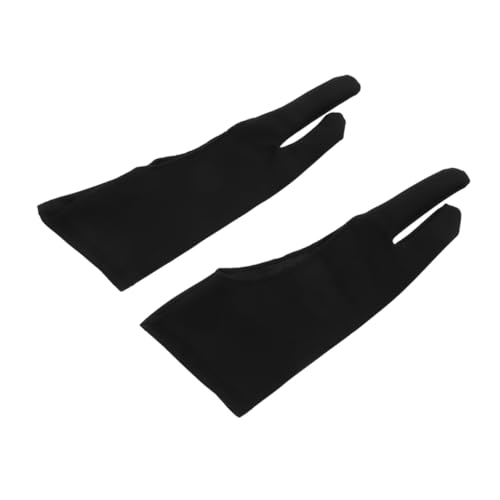 WEKAMOS 3 Stück Zeichenhandschuh Mit Zwei Fingern Für Grafiktabletts Und Leuchtkästen Handschuhe Zum Zeichnen Für Linke Und Dominante Hand Verschmieren Von Bleistift Oder Graphit von WEKAMOS