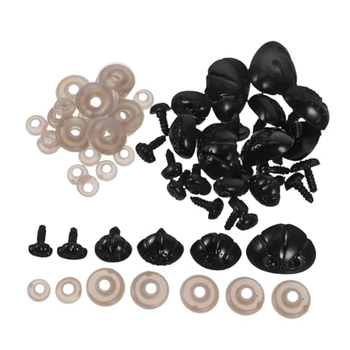 WEKAMOS 30 STK. Teiliges Sicherheitsnasen für Stofftiere mit Unterlegscheiben Robuste Kunststoff Nasen für DIY Puppen Amigurumi und Häkeltiere Stabile Befestigung für Langlebige WEKAMOS 30 STK. Teiliges Sicherheitsnasen für Stofftiere mit Unterlegscheiben Robuste Kunststoff Nasen für DIY Puppen Amigurumi und Häkeltiere Stabile Befestigung für Langlebige von WEKAMOS