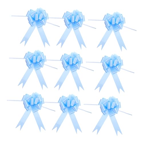 WEKAMOS 30 Stück Teiliges Geschenkverpackungsset Pull Schleifen aus Hochwertigem Einfach zu Ziehen und Dekorieren für Hochzeit Party Shower Romantische Geschenkverzierung von WEKAMOS