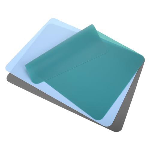 WEKAMOS 3stücke Silikon-tischmatte Für Junge Mädchen Rechteckige Bastelmatte Aus Strapazierfähigem Silikon Malmatte Zum Zeichnen Schutz Für Tisch Und Arbeitsplatte Leicht Zu Reinigen von WEKAMOS