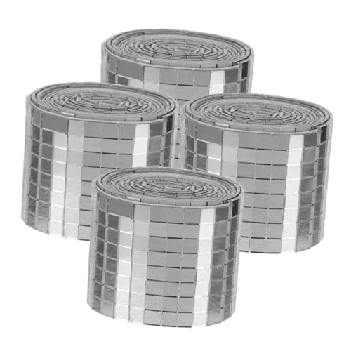 WEKAMOS 4 Rollen Selbstklebende Acryl Mosaikfliesen Klare Spiegelsteine für DIY Bastelprojekte Wohnkultur Fotoalben Blumenvasen Dekoration WEKAMOS 4 Rollen Selbstklebende Acryl Mosaikfliesen Klare Spiegelsteine für DIY Bastelprojekte Wohnkultur Fotoalben Blumenvasen Dekoration von WEKAMOS