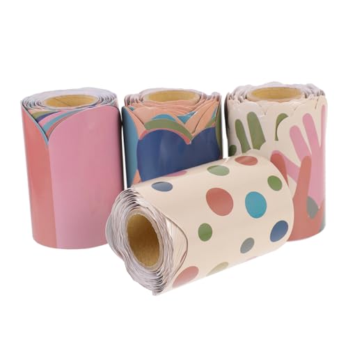 WEKAMOS 4 Rollen Selbstklebender Wandborder für Klassenräume Dekorative Bordüre Wasserdichtes Design für Pinnwände Tische und Wände für Büro und Unterricht WEKAMOS 4 Rollen Selbstklebender Wandborder für Klassenräume Dekorative Bordüre Wasserdichtes Design für Pinnwände Tische und Wände für Büro und Unterricht von WEKAMOS