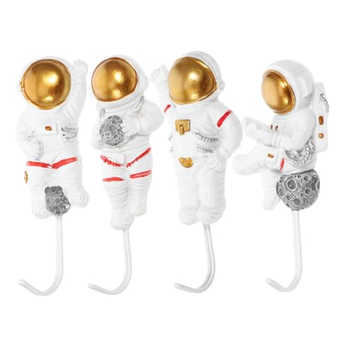 WEKAMOS 4 Stück Astronaut Wandhaken Selbstklebende Haken für Handtücher Taschen und Praktische Wandhaken für Badezimmer und Küche und Einfach zu Verwenden WEKAMOS 4 Stück Astronaut Wandhaken Selbstklebende Haken für Handtücher Taschen und Praktische Wandhaken für Badezimmer und Küche und Einfach zu Verwenden von WEKAMOS