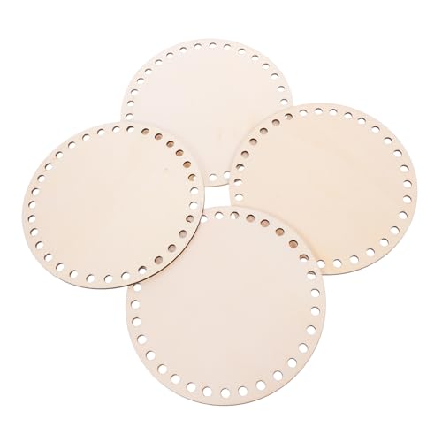 WEKAMOS 4 Stück DIY Runder Holzboden für Häkelkorb für Anfänger Einfaches Basteln von Taschen und Einzigartigen Körben Hergestellt Hochwertigem Holz WEKAMOS 4 Stück DIY Runder Holzboden für Häkelkorb für Anfänger Einfaches Basteln von Taschen und Einzigartigen Körben Hergestellt Hochwertigem Holz von WEKAMOS
