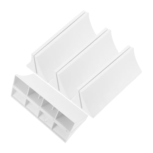 WEKAMOS 4 Stück Desktop -lünette Basis Desktop-klemmhalterung Klemmhalterungen Für Schreibtischteiler Unterstützung Für Schreibtischpartitionen Teiler Unterstützung Weiß Plastik von WEKAMOS