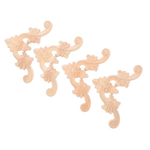 WEKAMOS 4 Stück Holz Geschnitzte Europäische Applikationen Blumenornamente für Schranktüren Dekorative Möbelverzierung Einfache Diy Gestaltung Handwerkskunst WEKAMOS 4 Stück Holz Geschnitzte Europäische Applikationen Blumenornamente für Schranktüren Dekorative Möbelverzierung Einfache Diy Gestaltung Handwerkskunst von WEKAMOS