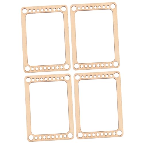 WEKAMOS 4 Stück Mini Webrahmen aus Holz Langlebiges Bastelbrett für Handwerk Tragbares Platzsparendes Webbrett Geeignet für DIY Webmuster und Weberei Anfänger von WEKAMOS