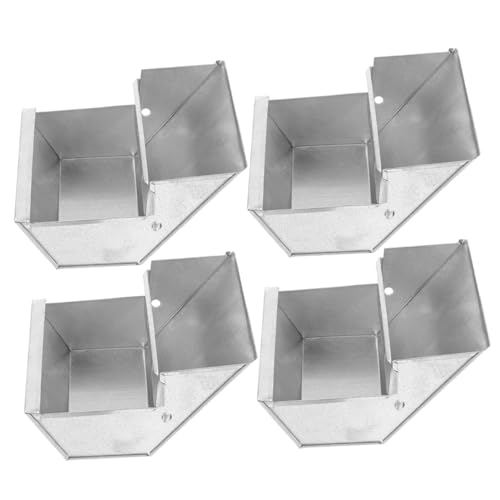 WEKAMOS 4 Stück Robuste Kaninchen Futterbox aus Kontrollierte Futterabgabe Futterschonend Geeignet für Bauernhöfe Kleine Tierhaltung Wie Kaninchen Meerschweinchen Frettchen von WEKAMOS