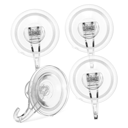 WEKAMOS 4 Stück Saugnapf Haken Extra Starke Transparente Bohrfreie Wandhaken für Badezimmer Küche Langlebig Wasserfest für Handtücher und Accessoires WEKAMOS 4 Stück Saugnapf Haken Extra Starke Transparente Bohrfreie Wandhaken für Badezimmer Küche Langlebig Wasserfest für Handtücher und Accessoires von WEKAMOS
