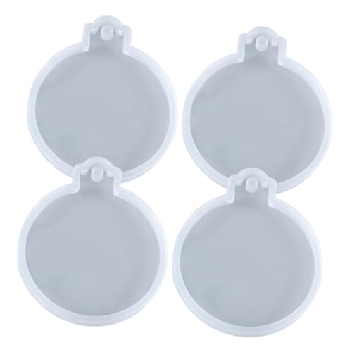 WEKAMOS 4 Stück Silikonform Rund für Epoxidharz DIY Basteln Wiederverwendbar Flexible Silikonform für Weihnachtsanhänger Rutschfest Geruchsneutral Langlebig Leicht zu Reinigen WEKAMOS 4 Stück Silikonform Rund für Epoxidharz DIY Basteln Wiederverwendbar Flexible Silikonform für Weihnachtsanhänger Rutschfest Geruchsneutral Langlebig Leicht zu Reinigen von WEKAMOS