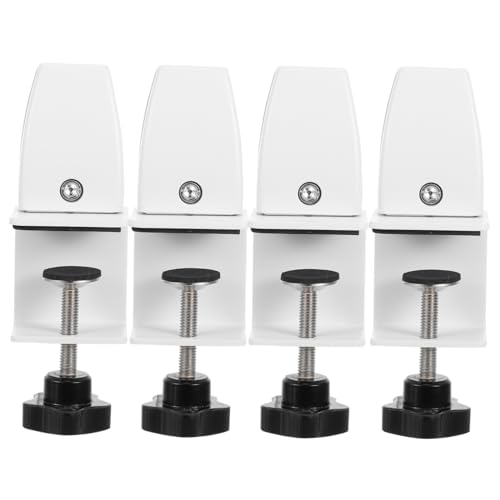 WEKAMOS 4 Stück Teiliges Aluminium Schreibtisch Trennwand Halter Verstellbar Robuste Glasplatten Halterung für Büro Flexible Privatsphäre Bildschirm Klemmen für Schreibtisch und Theke WEKAMOS 4 Stück Teiliges Aluminium Schreibtisch Trennwand Halter Verstellbar Robuste Glasplatten Halterung für Büro Flexible Privatsphäre Bildschirm Klemmen für Schreibtisch und Theke von WEKAMOS
