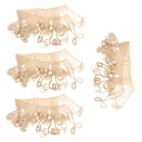WEKAMOS 4 Stück Teiliges Bjd Puppenperücken Hochtemperatur-Synthetik Lockig Weich Vielseitig Kompatibel für Mädchenpuppen DIY Puppenhaar Zubehör WEKAMOS 4 Stück Teiliges Bjd Puppenperücken Hochtemperatur-Synthetik Lockig Weich Vielseitig Kompatibel für Mädchenpuppen DIY Puppenhaar Zubehör von WEKAMOS