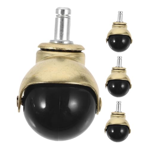WEKAMOS 4 Stück Teiliges Bürostuhl Gold Kugelrollen Ersatz Schwere Möbelrollen Leise Drehbar Für Hartboden Teppich Schutz Office Chair Caster Wheel Replacement WEKAMOS 4 Stück Teiliges Bürostuhl Gold Kugelrollen Ersatz Schwere Möbelrollen Leise Drehbar Für Hartboden Teppich Schutz Office Chair Caster Wheel Replacement von WEKAMOS