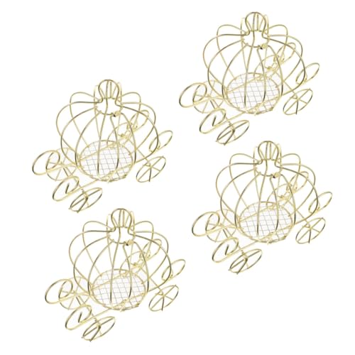 WEKAMOS 4 Stück Teiliges Goldene Metall Süßigkeitenboxen in Kürbiswagen Design Dekorative Candy Container für Hochzeit Halloween Party und Festliche Geschenkverpackung WEKAMOS 4 Stück Teiliges Goldene Metall Süßigkeitenboxen in Kürbiswagen Design Dekorative Candy Container für Hochzeit Halloween Party und Festliche Geschenkverpackung von WEKAMOS