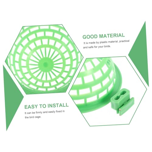 WEKAMOS 4stücke Kunststoff Papageiennest Vogelnest Hänge Nest Für Ziervögel Ausrufernster Brütenest Pet Supplies Grün von WEKAMOS