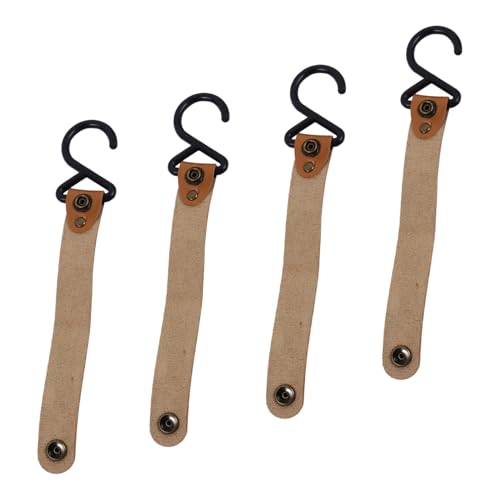 WEKAMOS 4 Stück Teiliges Outdoor PU Haken mit Metallknopf Robuster Aufhänger für Camping Wandern und Picknick Tragbar und Vielseitig für Zeltgestänge und Seile WEKAMOS 4 Stück Teiliges Outdoor PU Haken mit Metallknopf Robuster Aufhänger für Camping Wandern und Picknick Tragbar und Vielseitig für Zeltgestänge und Seile von WEKAMOS