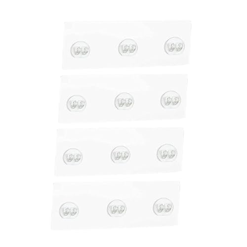 WEKAMOS 4 Stück Transparent Haftstarke Klebehaken Selbstklebend ohne Bohren für Duschregal Bad und Küchenwand Langlebig Spurlos Entfernbar Halterung für Seifenhalter und Organizer von WEKAMOS