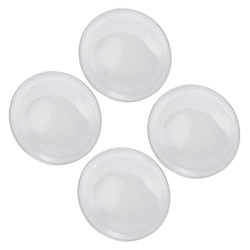 WEKAMOS 4 Stück Türstopper Selbstklebende Silikonpuffer für Wand und Türschutz Transparent Geräuschdämpfer Durchmesser für Wände und Möbel Langlebig und Rückstandsfrei von WEKAMOS