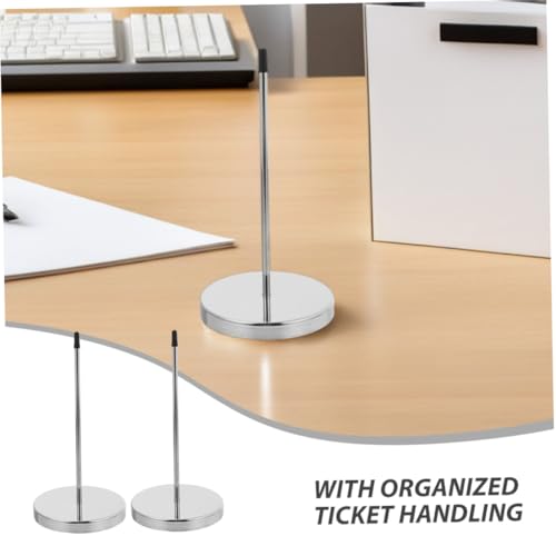 WEKAMOS 4 Stücke Edelstahl Insert Spike Platzsparender Verstellbarer Bonhalter für Restaurants Büros Küchen Korrosionsbeständig Vielseitig für Verschiedene Ticketgrößen von WEKAMOS