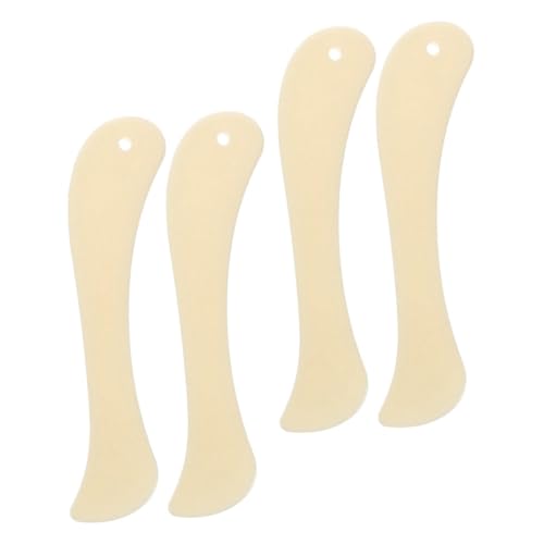WEKAMOS 4 Stücke Nachahmung Rindfleisch Knochen Messer Knochen Ordner Klapp Werkzeug Kunststoff Beige von WEKAMOS