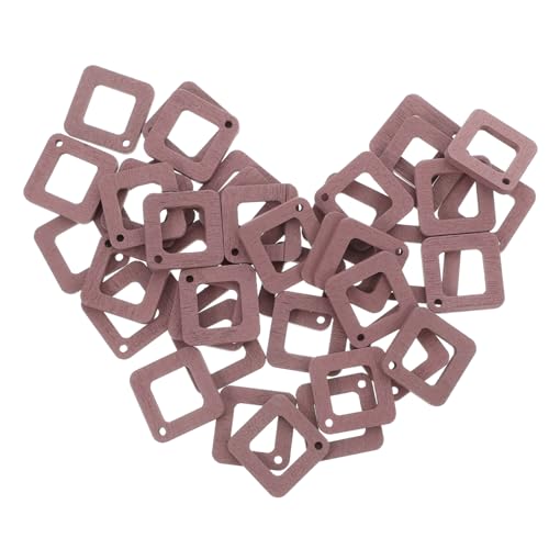 WEKAMOS 40Stücke Holzohrringe Charms Minimalistische Hohlquadrate aus Naturholz für Schmuckherstellung DIY Ohrringe Zubehör Handgefertigte Holzanhänger für Kreative Designs WEKAMOS 40Stücke Holzohrringe Charms Minimalistische Hohlquadrate aus Naturholz für Schmuckherstellung DIY Ohrringe Zubehör Handgefertigte Holzanhänger für Kreative Designs von WEKAMOS