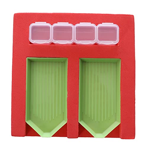 WEKAMOS 4Stücke Diamant Malwerkzeug Praktische Organizer für Diamantmalerei Halter Tabletts und Aufbewahrungsbox für Diamantformen von WEKAMOS