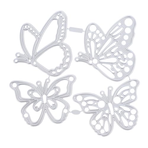 WEKAMOS 4stücke Metall-schneidstempel Schmetterlings-Form Schneidstempel DIY Carbonstahl-schneidstempel Formen Für Papier-bastelprojekte von WEKAMOS