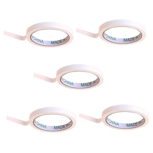 WEKAMOS 5 Rollen Allzweck Malerkrepp Selbstklebendes Gewebeband Abreißbar Säurefrei Für DIY Basteln Kunst Dekoration von WEKAMOS