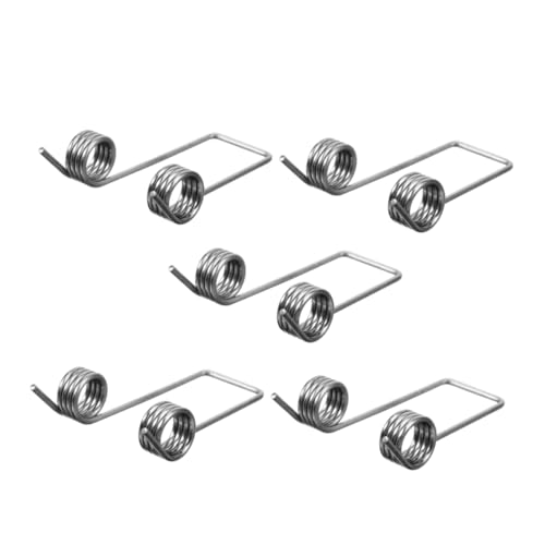 WEKAMOS 5 Stück Federzubehör Für Den Mülleimer Spiralfeder Rostfreier Stahl Silver von WEKAMOS