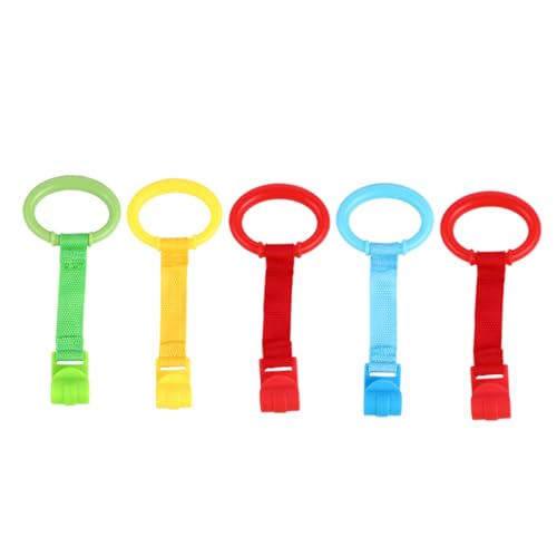WEKAMOS 5 Stück Stand Up Ringe Infants Kinderbett Zugringe Sicherheitszugringe für Babybetten zur Stehens und Sicheres Design mit Abgerundeten Kanten WEKAMOS 5 Stück Stand Up Ringe Infants Kinderbett Zugringe Sicherheitszugringe für Babybetten zur Stehens und Sicheres Design mit Abgerundeten Kanten von WEKAMOS