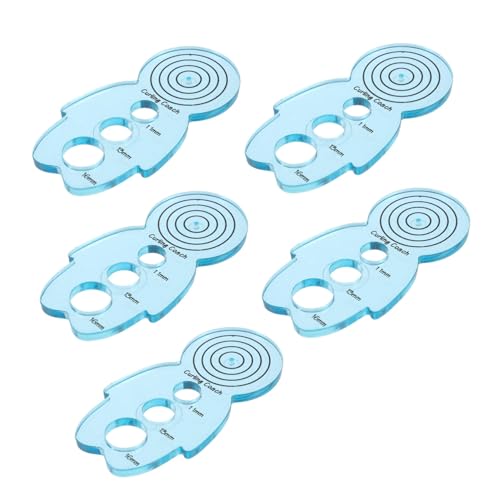 WEKAMOS 5 Stück Teiliges Quilling Werkzeug Papier Curling Tool für Handgemachte Dekorationen Leicht Glatt für Anfänger und Fortgeschrittene für DIY Papierkunst und Scrapbooking von WEKAMOS