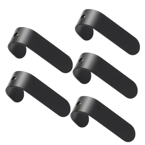 WEKAMOS 5 Stück Teiliges Selbstklebende Garderobenhaken aus Aluminium Rostfrei Stark Haftend ohne Bohren für Badezimmer Küche Flur Vielseitig als Wand und Mantelhaken Geeignet von WEKAMOS