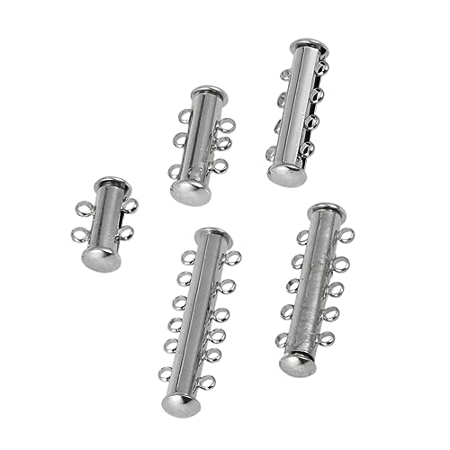 WEKAMOS 5 Stück Teiliges Silberne Riegelverschlüsse mit Magnet für DIY Schmuckherstellung Tube Lock Clasp für und Armbänder Einfache Anwendung und Design WEKAMOS 5 Stück Teiliges Silberne Riegelverschlüsse mit Magnet für DIY Schmuckherstellung Tube Lock Clasp für und Armbänder Einfache Anwendung und Design von WEKAMOS