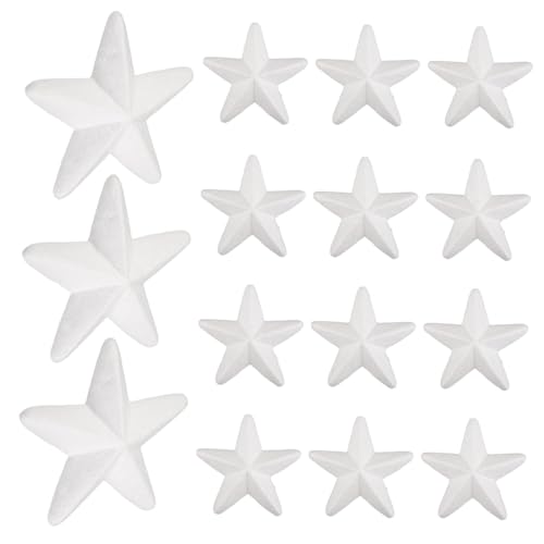 WEKAMOS 50 Stück Sterne Bastelset Unfertige DIY Fünfzackige Sterne für Projekte Handwerksbedarf für Schulprojekte WEKAMOS 50 Stück Sterne Bastelset Unfertige DIY Fünfzackige Sterne für Projekte Handwerksbedarf für Schulprojekte von WEKAMOS