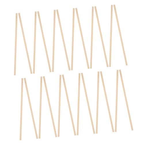 WEKAMOS 50 Stück Unbehandelte Quadratische Bambusstäbe für Diy Bastelprojekte Hochwertige Sticks für Architekturmodelle und Handwerksarbeiten von WEKAMOS