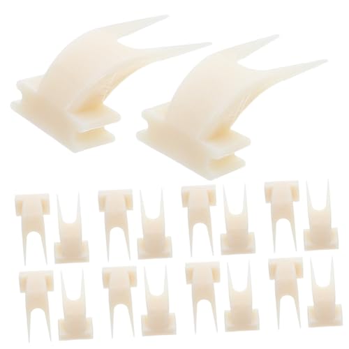 WEKAMOS 50 Stück Vogel Obstgabel Kunststoff Hängender Vogelkäfig Futterhalter Robust Für Papageien Hamster Geeignet Große Obstgabel Für Verschiedene Vogelarten von WEKAMOS