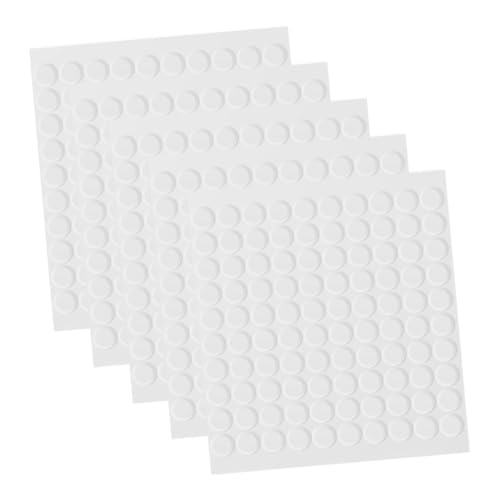 WEKAMOS 500 Stück Transparente Abnehmbare Doppelseitige Klebepunkte Rund Wiederverwendbar Klare Acryl klebepads für Zuhause Büro Poster Basteln und Dekoration Rückstandsfrei von WEKAMOS