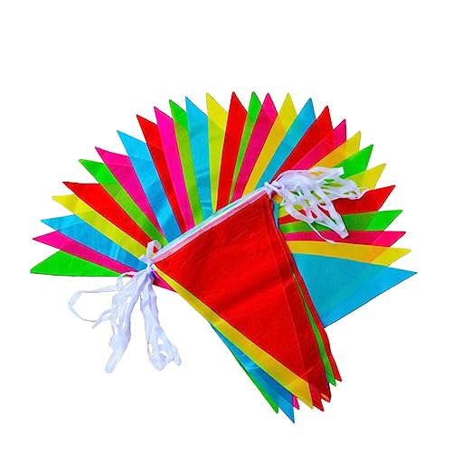 WEKAMOS 5er Pack Buntes Wimpelbanner Pack Lange Dekoration für Geburtstagsfeiern und Eröffnungen Mehrfarbige Fähnchen für Unvergessliche WEKAMOS 5er Pack Buntes Wimpelbanner Pack Lange Dekoration für Geburtstagsfeiern und Eröffnungen Mehrfarbige Fähnchen für Unvergessliche von WEKAMOS
