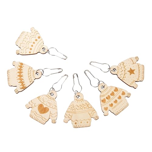 WEKAMOS 6 Stück Abnehmbare Häkelmaschenmarkierer Holz Strickmarkierer für Häkel und Strickprojekte für DIY Bastelarbeiten Leicht und Kompakt WEKAMOS 6 Stück Abnehmbare Häkelmaschenmarkierer Holz Strickmarkierer für Häkel und Strickprojekte für DIY Bastelarbeiten Leicht und Kompakt von WEKAMOS