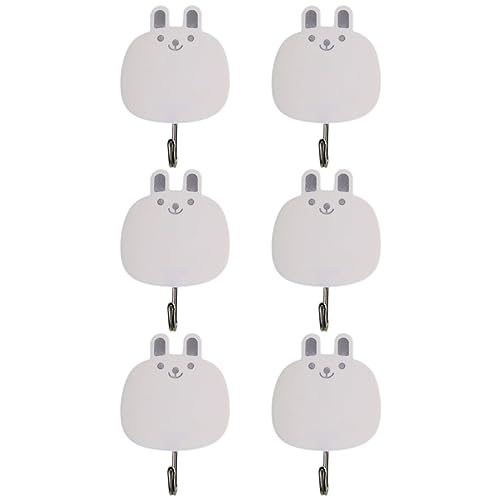 WEKAMOS 6 Stück Kreative Selbstklebende Wandhaken Form von Kaninchen Teiliges für Handtücher und Kinderzimmer Installieren Platzsparend und Dekorativ WEKAMOS 6 Stück Kreative Selbstklebende Wandhaken Form von Kaninchen Teiliges für Handtücher und Kinderzimmer Installieren Platzsparend und Dekorativ von WEKAMOS