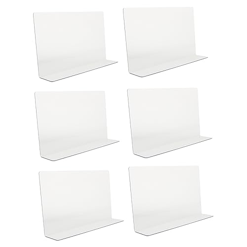 WEKAMOS 6 Stück Kunststoff Regaltrenner zur Warenklassifizierung Förmige Trennwände für Supermärkte und Geschäfte ohne Magnet Langlebig und Sicher für Zuhause und Unternehmen von WEKAMOS