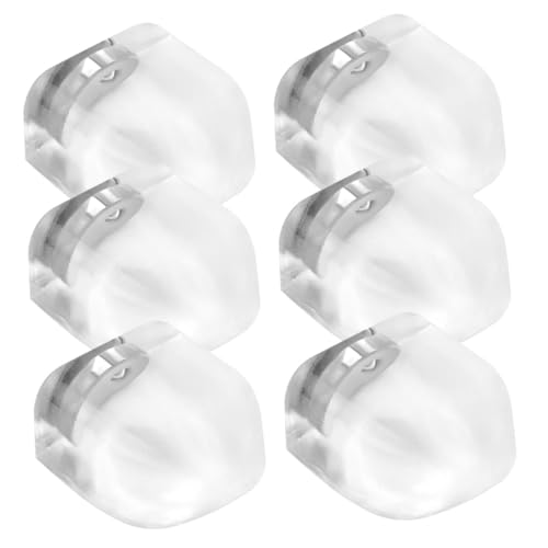 WEKAMOS 6 Stück Selbstklebende Magnetische Türstopper aus Transparentem Silikon Stoßfeste Türknopf-wandprotektoren Bodenmontierte Türhalter mit Einfachem Bohrfreiem Anbringen für von WEKAMOS