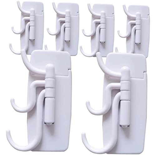 WEKAMOS 6 Stück Selbstklebende Wandhaken mit Drehfunktion Vielseitige Dekorative Aufhängemöglichkeit für Schmuck Kabel und Installieren Bohren WEKAMOS 6 Stück Selbstklebende Wandhaken mit Drehfunktion Vielseitige Dekorative Aufhängemöglichkeit für Schmuck Kabel und Installieren Bohren von WEKAMOS
