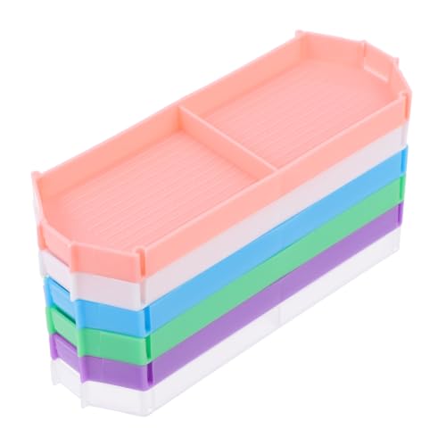 WEKAMOS 6 Stück Teiliges Großes Kunststoff Perlen Sortier Tablett für Diamantmalerei DIY Strass Aufbewahrung Robustes Werkzeug für Handwerk Nagelkunst Handydekoration für Anfänger und WEKAMOS 6 Stück Teiliges Großes Kunststoff Perlen Sortier Tablett für Diamantmalerei DIY Strass Aufbewahrung Robustes Werkzeug für Handwerk Nagelkunst Handydekoration für Anfänger und von WEKAMOS