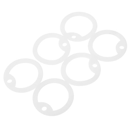 WEKAMOS 6 Stück Teiliges Leichtes Flexibles Hundemarken Schutz Hülle mit Geräuschminderung und Nachtsicht für Hunde Haustiere Geräuschdämpfende Id Tag Abdeckung in Leuchtgrün von WEKAMOS