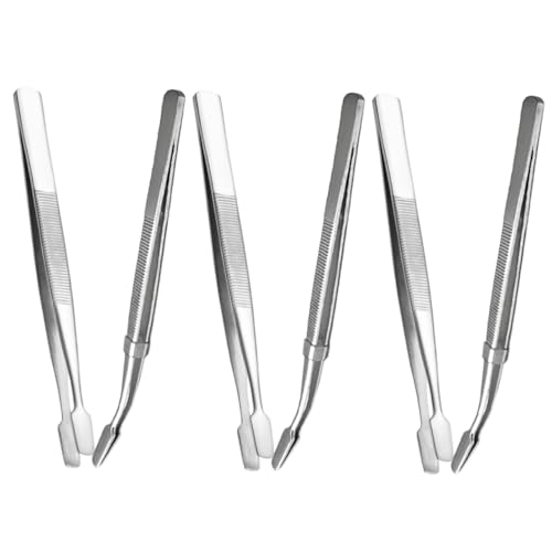 WEKAMOS 6 Stück Teiliges Pinzette mit Breitem Ende Multifunktionale Sammlertools für Briefmarken und Bastelarbeiten für Hobby und Laboranwendungen WEKAMOS 6 Stück Teiliges Pinzette mit Breitem Ende Multifunktionale Sammlertools für Briefmarken und Bastelarbeiten für Hobby und Laboranwendungen von WEKAMOS