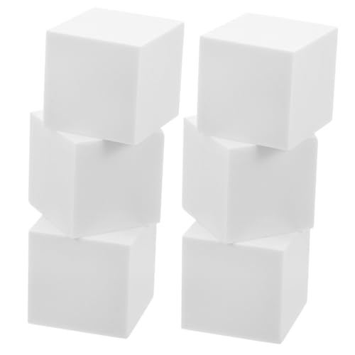 WEKAMOS 6 Stück Teiliges Weiße Schaumstoffwürfel Glatte Blanko Bastelblöcke DIY Handwerksmaterialien für Partydekoration Modellbau Schulprojekte und Kreative Gestaltung WEKAMOS 6 Stück Teiliges Weiße Schaumstoffwürfel Glatte Blanko Bastelblöcke DIY Handwerksmaterialien für Partydekoration Modellbau Schulprojekte und Kreative Gestaltung von WEKAMOS
