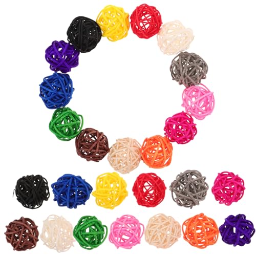 WEKAMOS 65 Stück Aromatherapie Sepak Takraw Heimdekoration Dekorative Vasen Accessoires Vasen Mittelstück Kugeln Dekorative Hängekugeln Party Füller Party Tischfüller von WEKAMOS