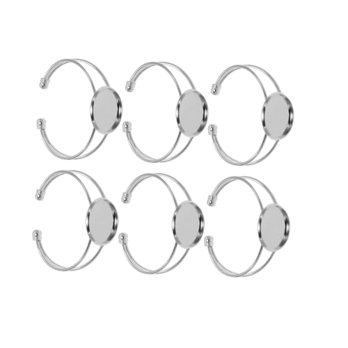 WEKAMOS 6stücke Runde Platten Aus Kupfer in Y-Form DIY Armbänder Glasketten Kupferanhänger Zur Schmuckherstellung Silber WEKAMOS 6stücke Runde Platten Aus Kupfer in Y-Form DIY Armbänder Glasketten Kupferanhänger Zur Schmuckherstellung Silber von WEKAMOS